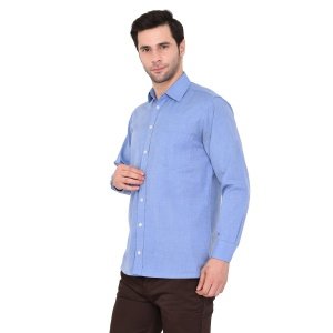 Men's Formal (Imperial Blue) Formal Shirts High Skyzz
