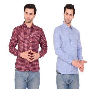 Casual Shirts for Men Combo (Pack of 2) High Skyzz